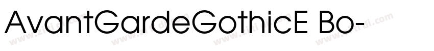AvantGardeGothicE Bo字体转换